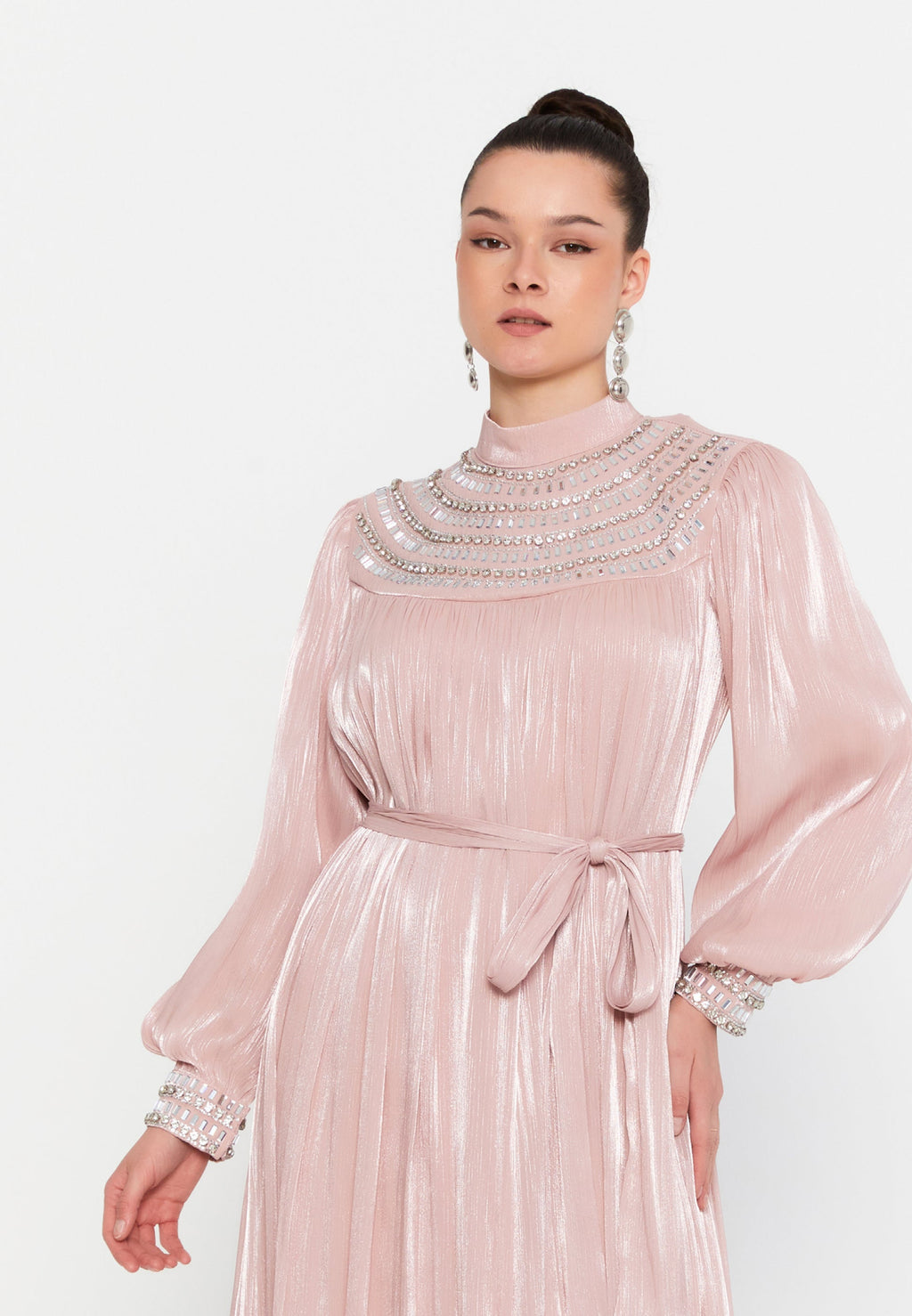 Long sleeve evening dress