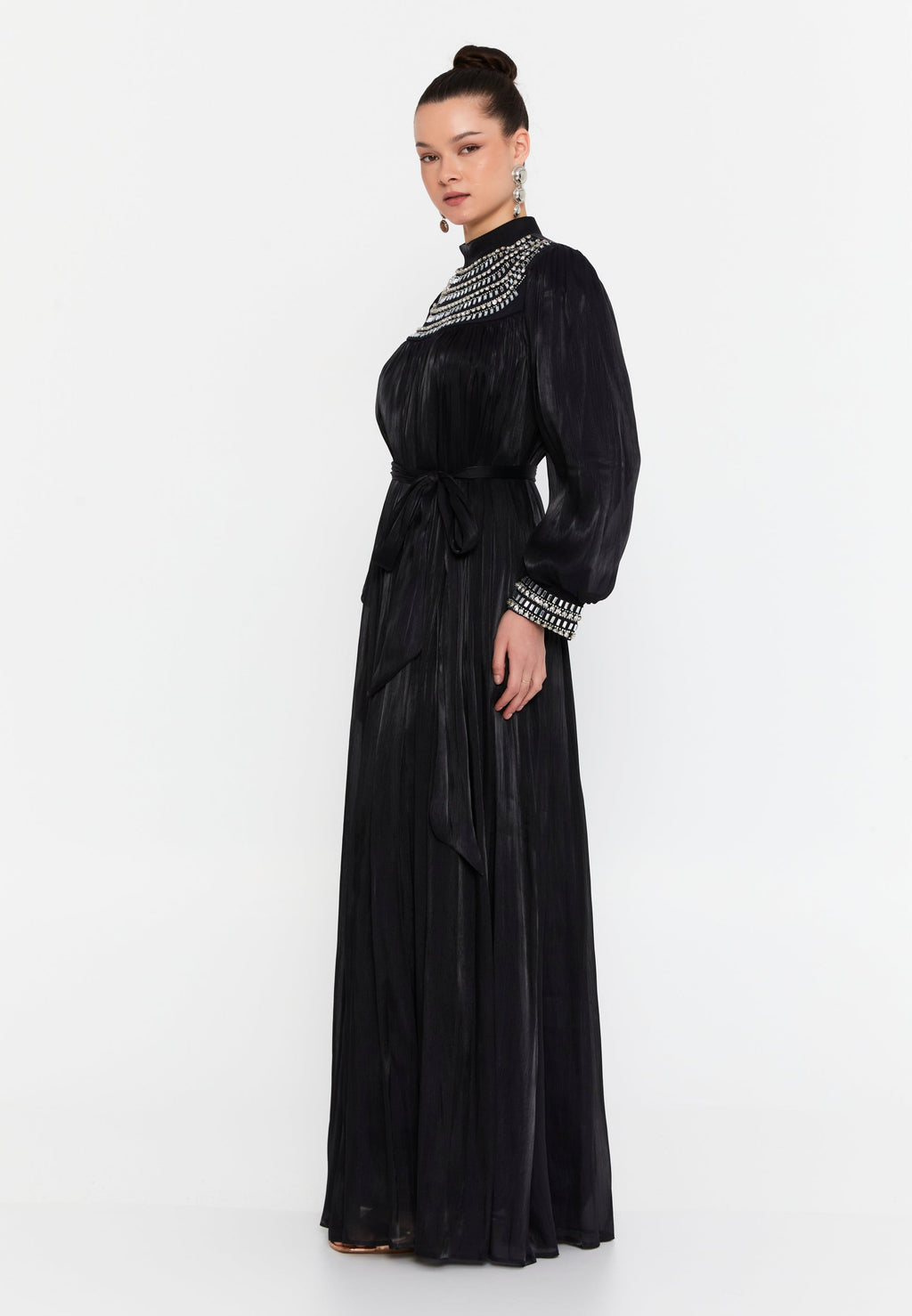 Long sleeve evening dress