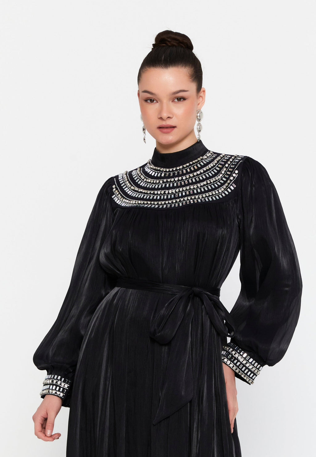Long sleeve evening dress