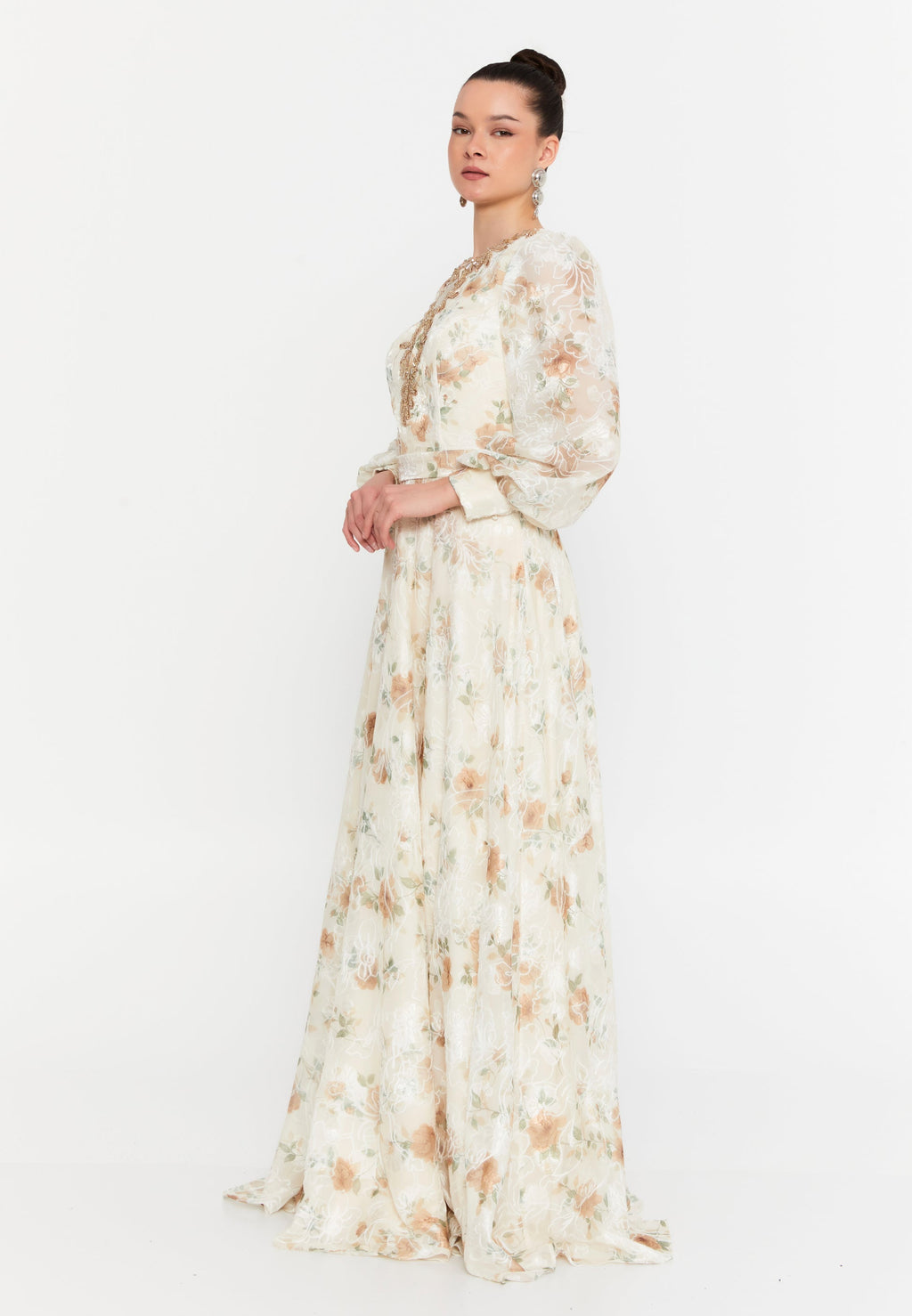 Long chic wedding cocktail dress