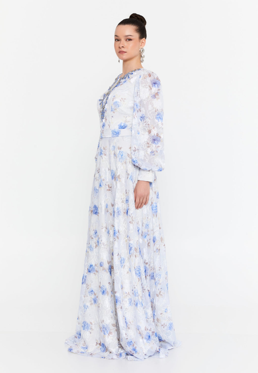 Long chic wedding cocktail dress