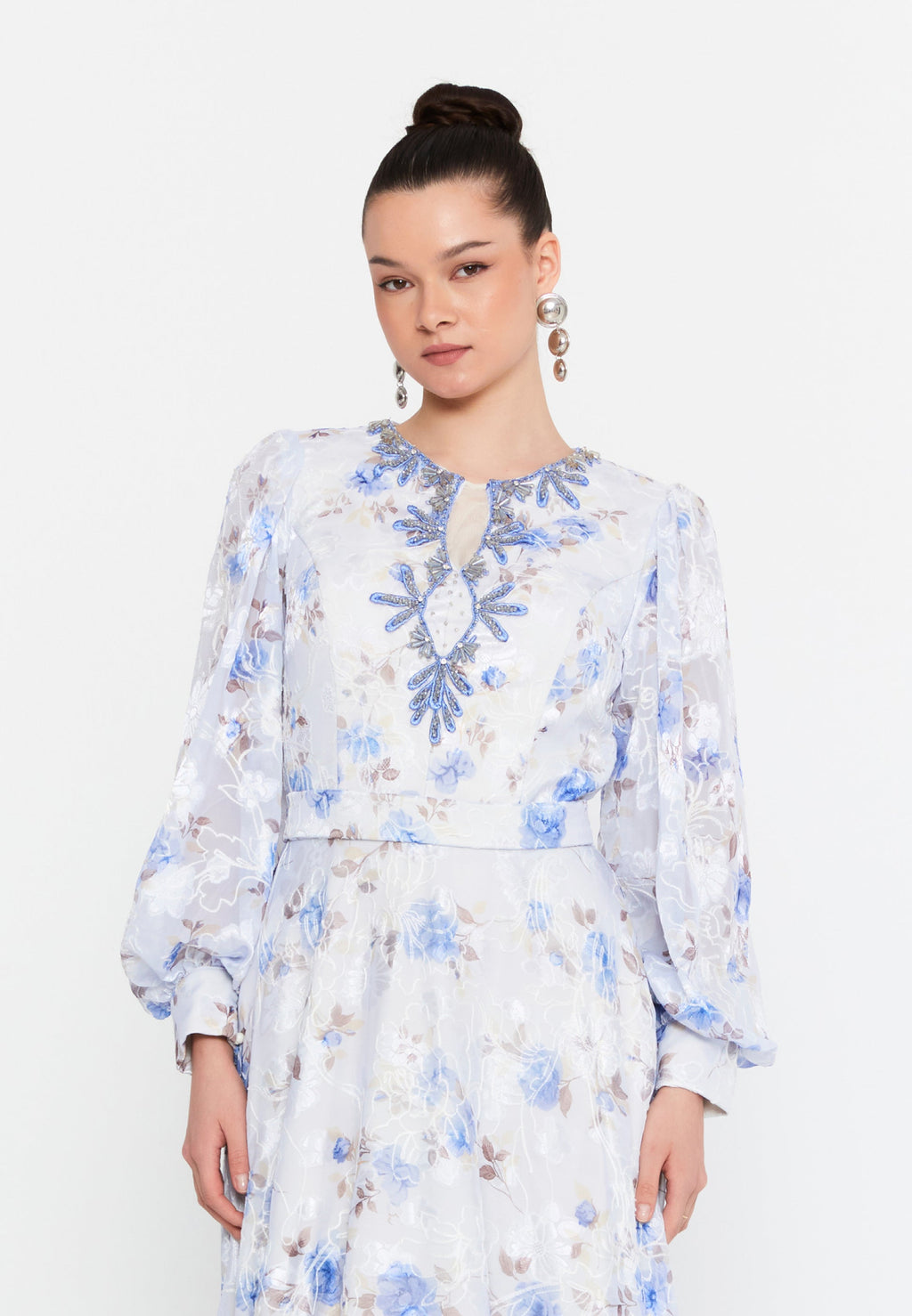 Long chic wedding cocktail dress