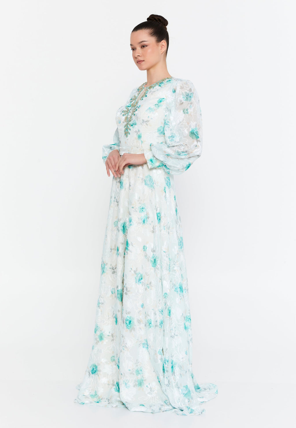 Long chic wedding cocktail dress