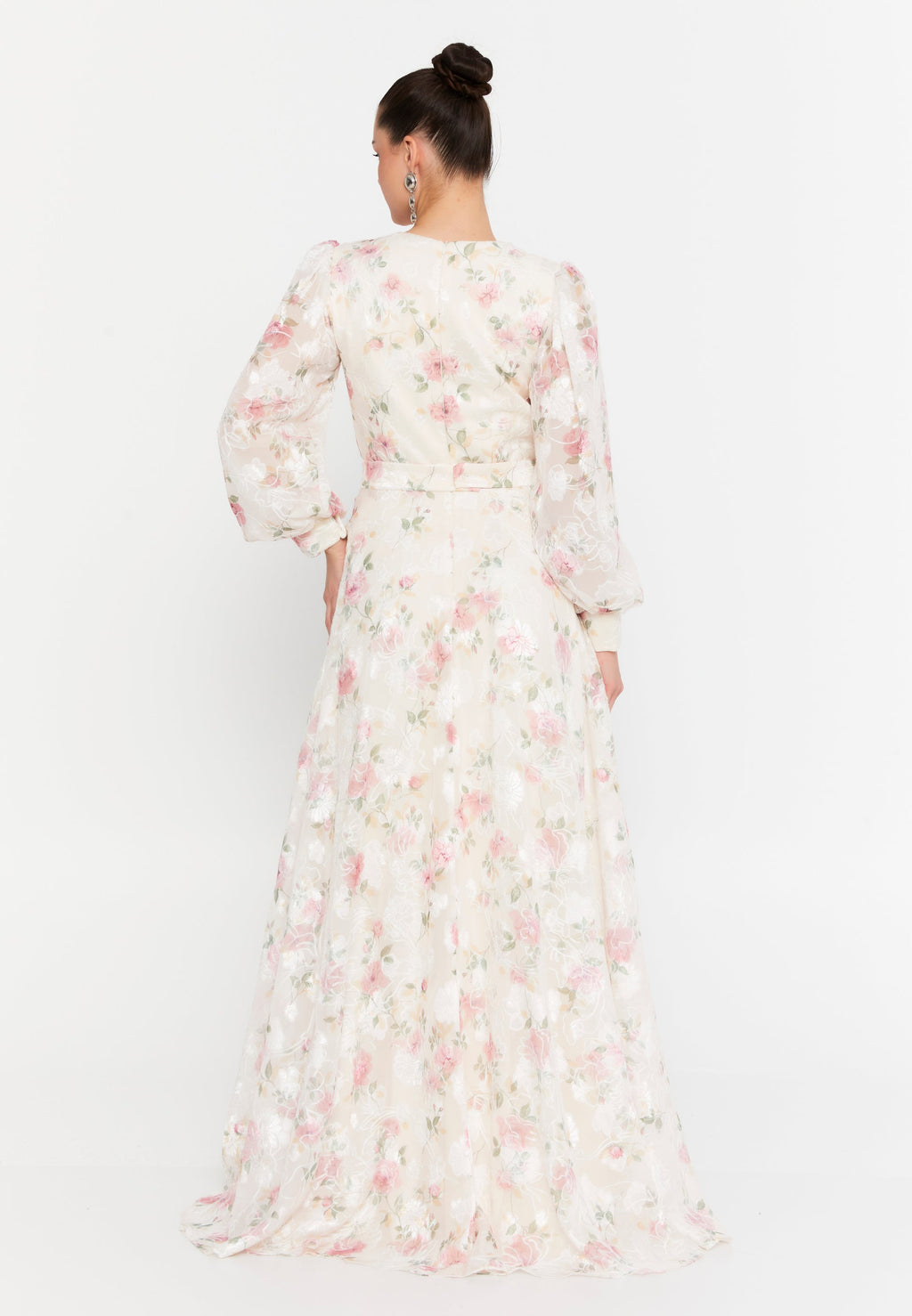 Long chic wedding cocktail dress
