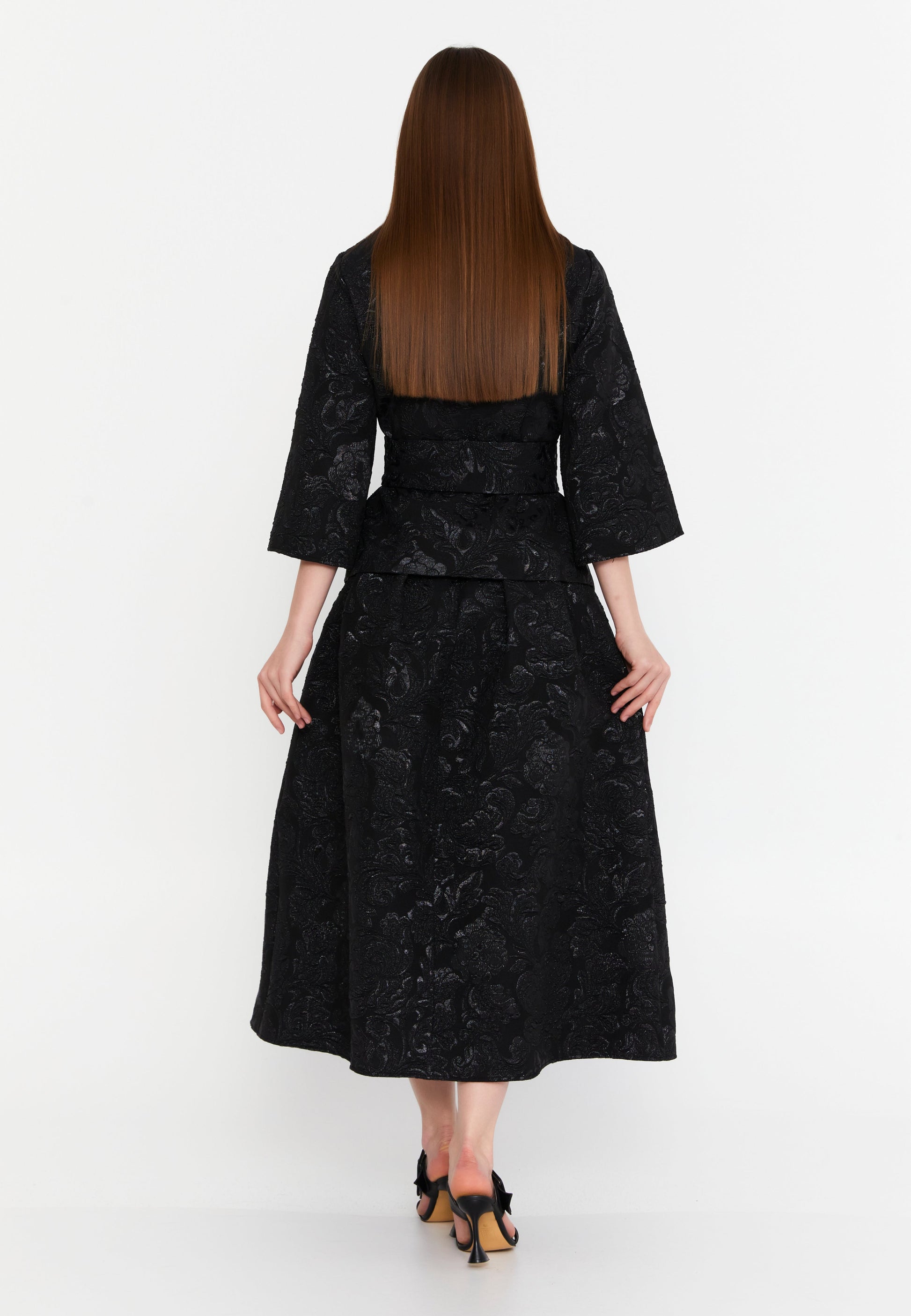 Midi Patterned Regular Skirt imz25y3062 - Skirt - Istanbul Fashion Center