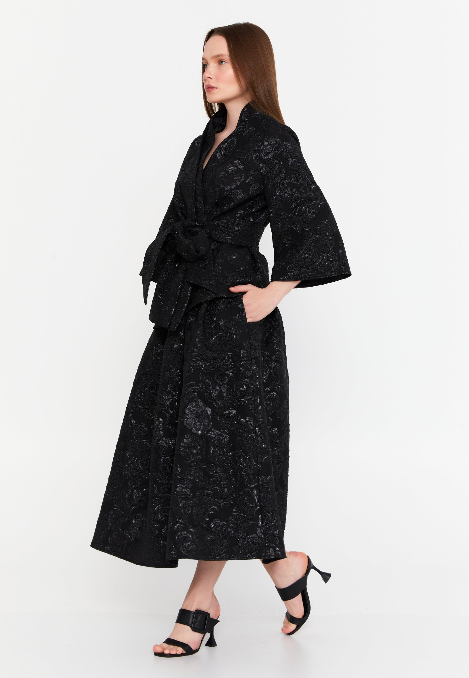 Midi Patterned Regular Skirt imz25y3062 - Skirt - Istanbul Fashion Center
