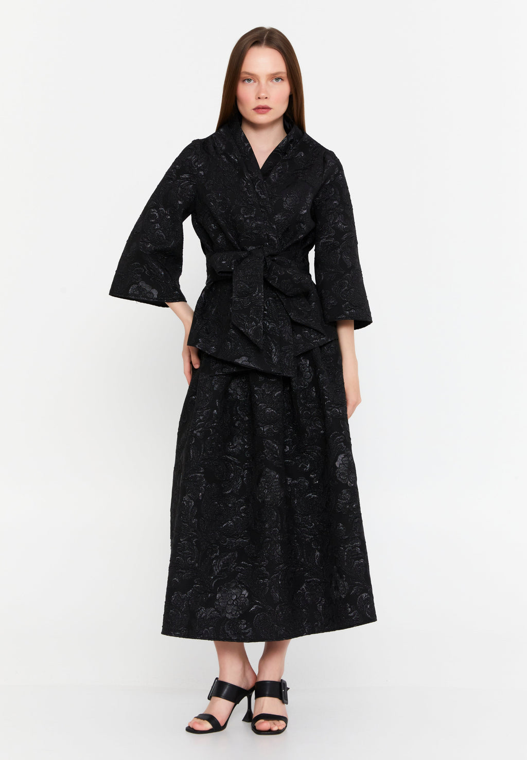 Mid-Length Polyester Patterned Regular Jacket imz25y5199 - Jacket - Istanbul Fashion Center