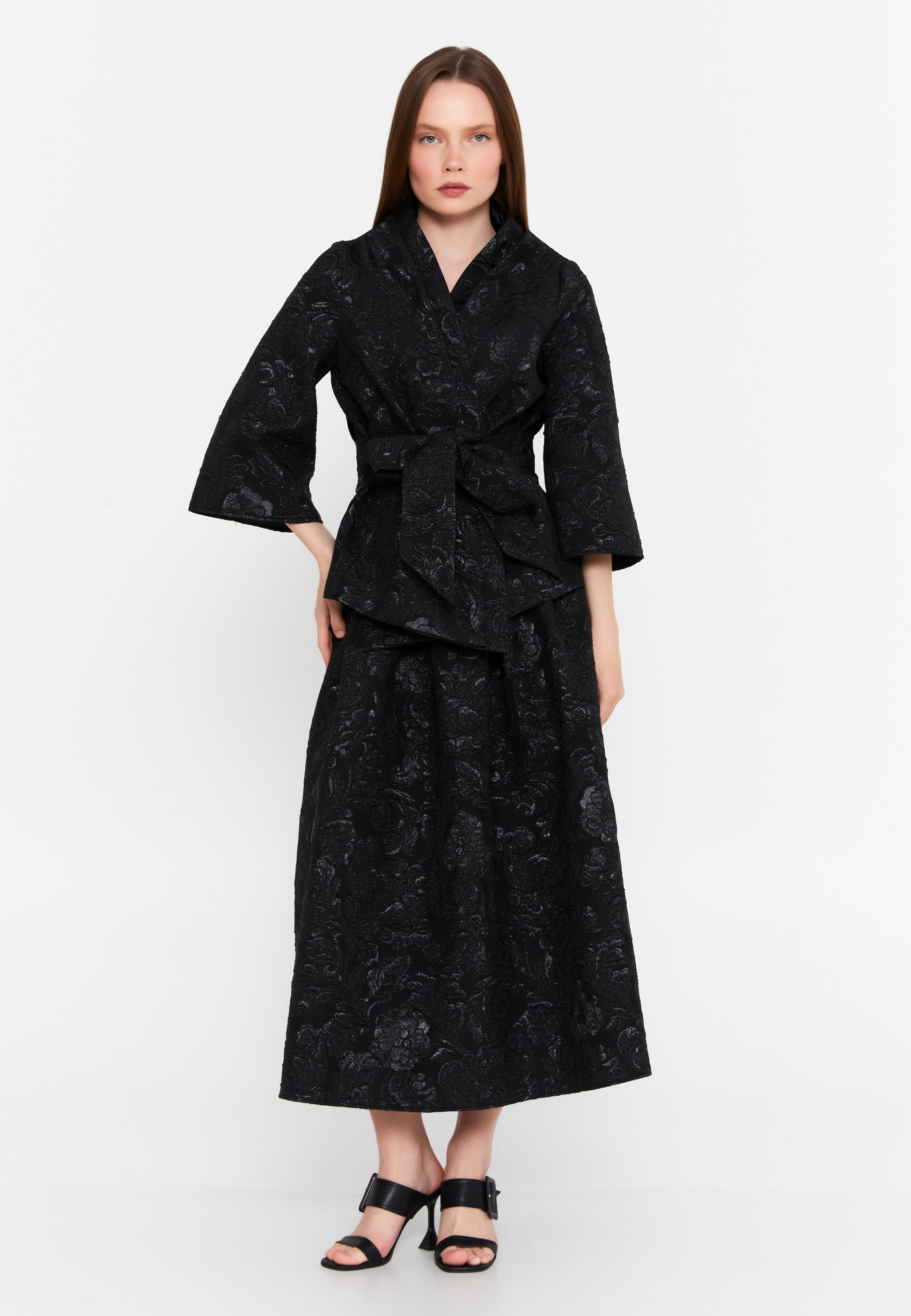 Mid-Length Polyester Patterned Regular Jacket imz25y5199 - Jacket - Istanbul Fashion Center