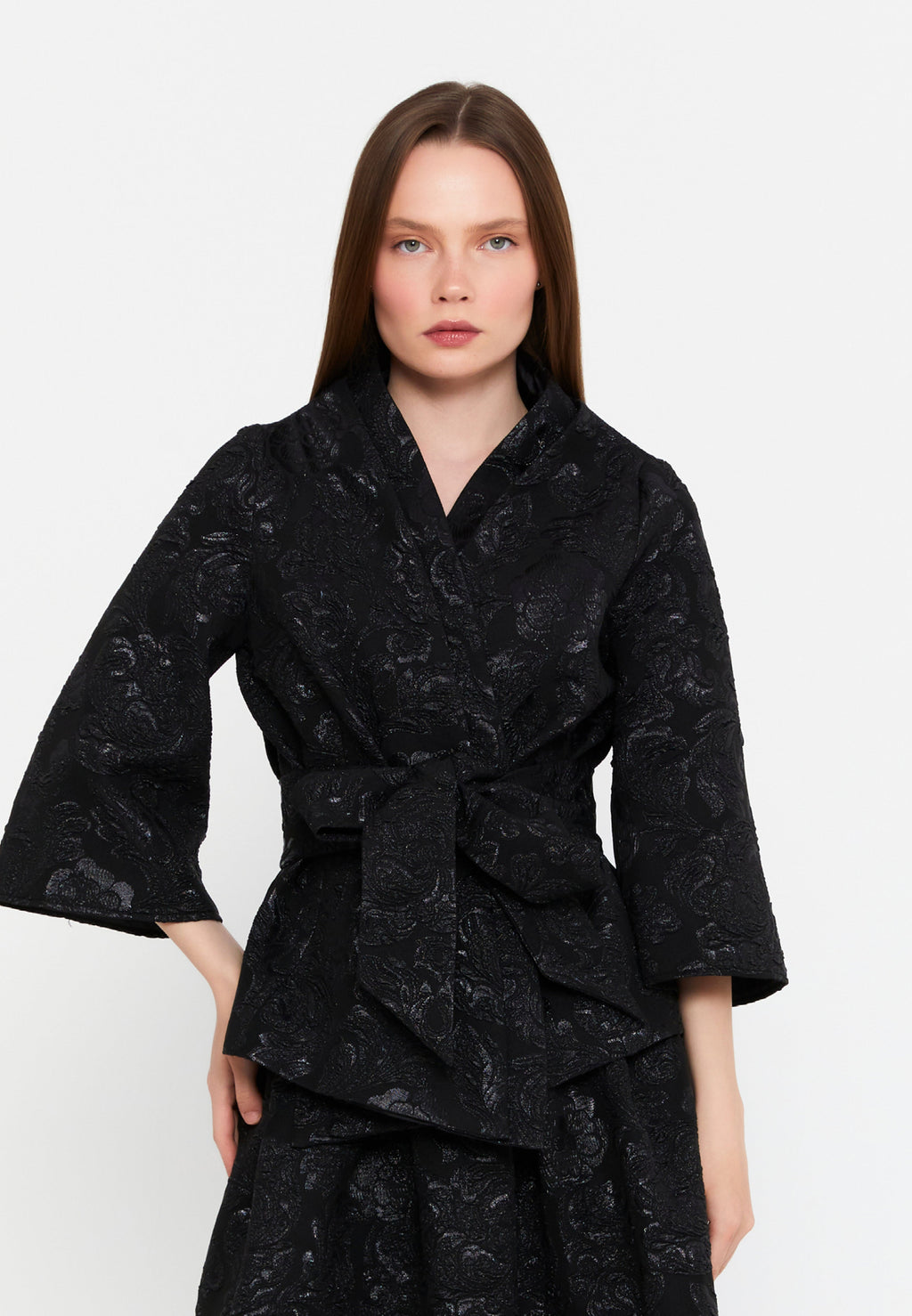 Mid-Length Polyester Patterned Regular Jacket imz25y5199 - Jacket - Istanbul Fashion Center