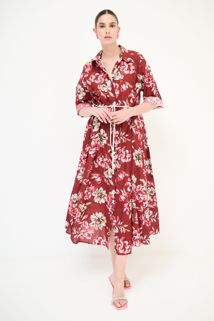 Robe longue fleurie chic