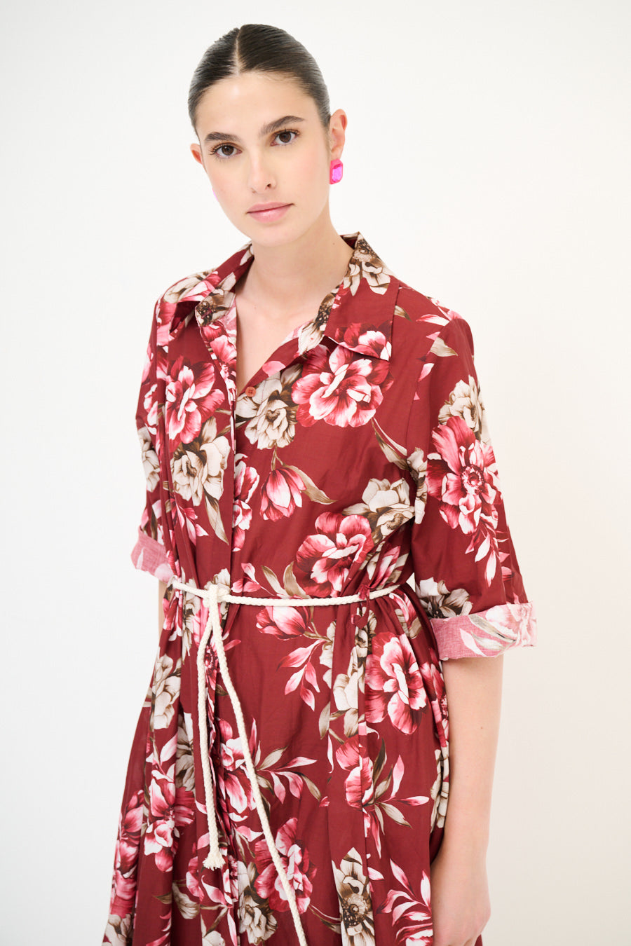Robe longue fleurie chic
