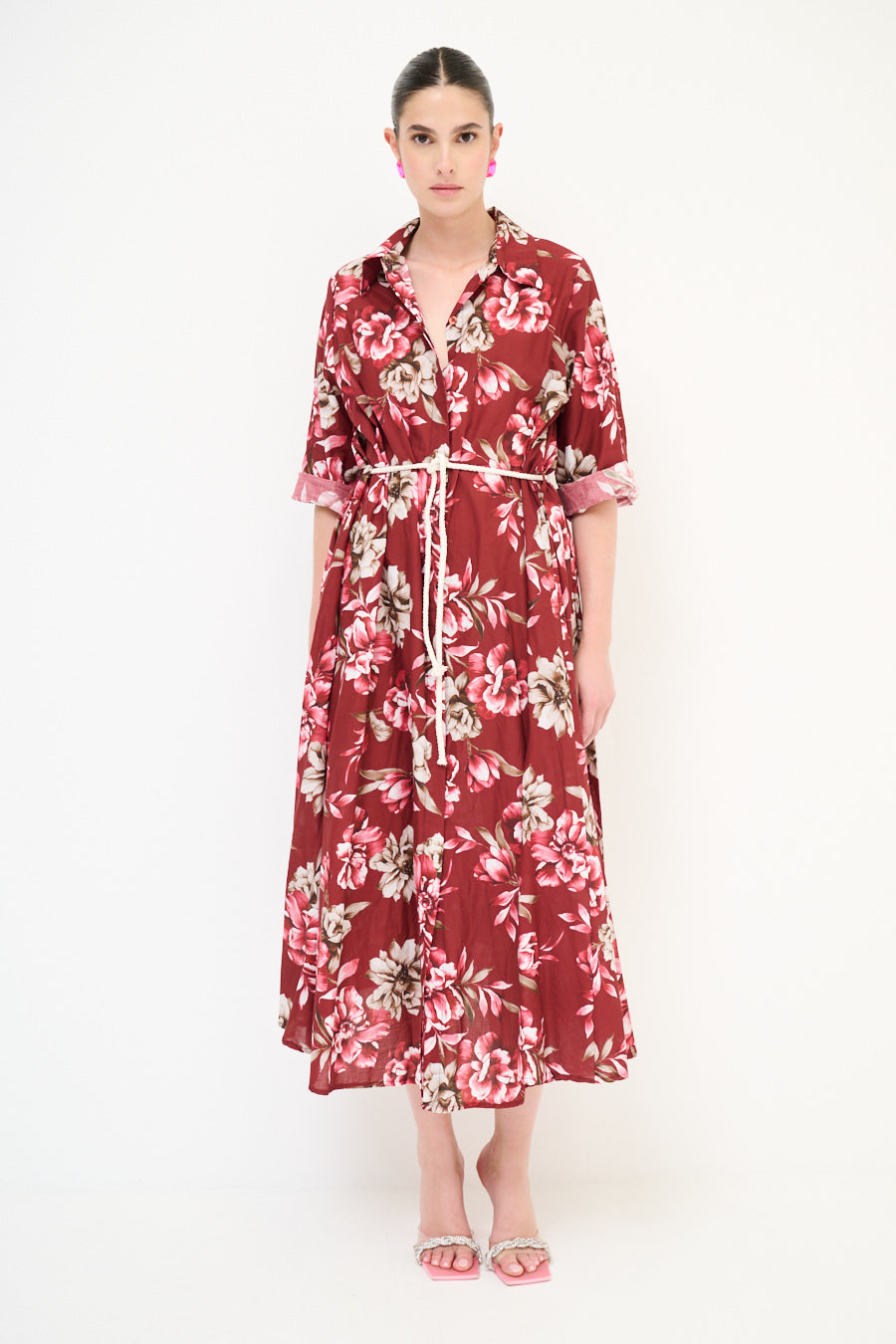 Robe longue fleurie chic